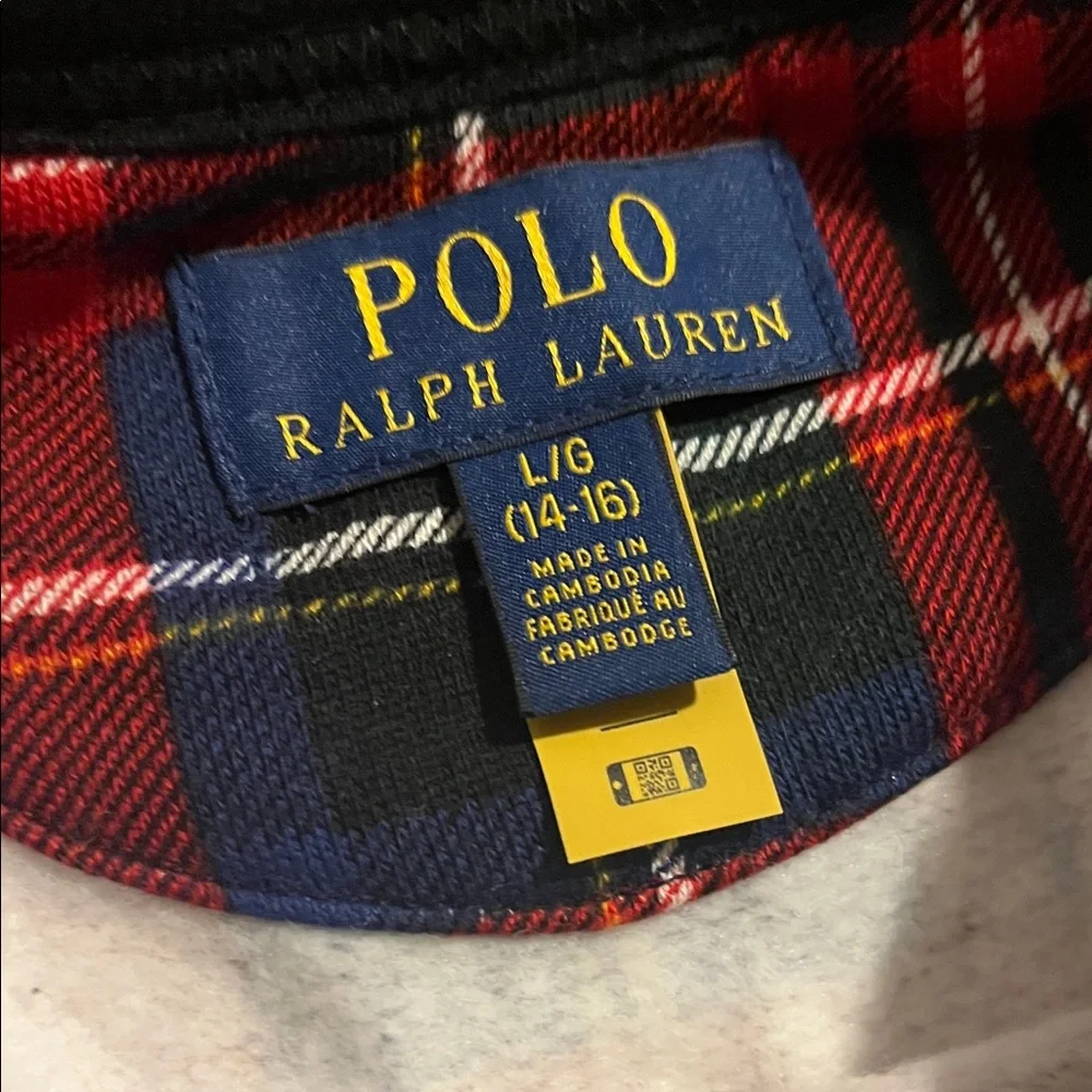 Polo by Ralph Lauren Women’s Red Plaid Sweater - Picture 2 of 2